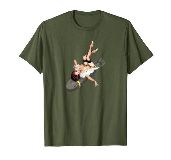 

Pin up Girl Bombs away WWII Poster Vintage T-shirt, Mainly pictures
