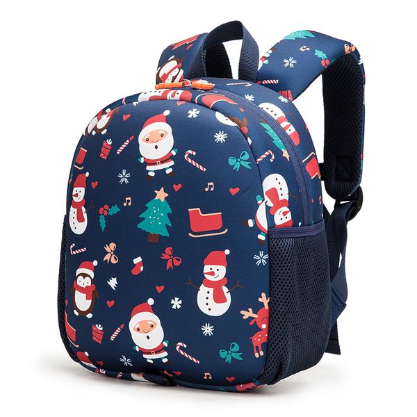 

2020 new kids school bags for boys girls cute christmas snowman kindergarten school backpacks child bag mochila infantil