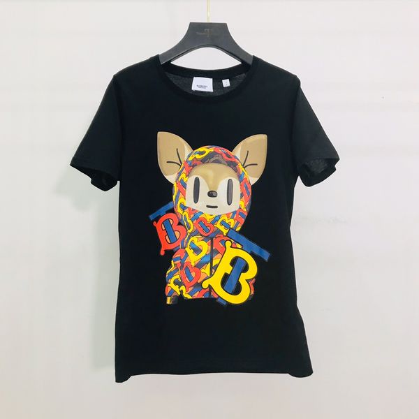 

2021 european and american summer trend printed t-shirt women's design t-shirt women's fun round neck harajuku top, White