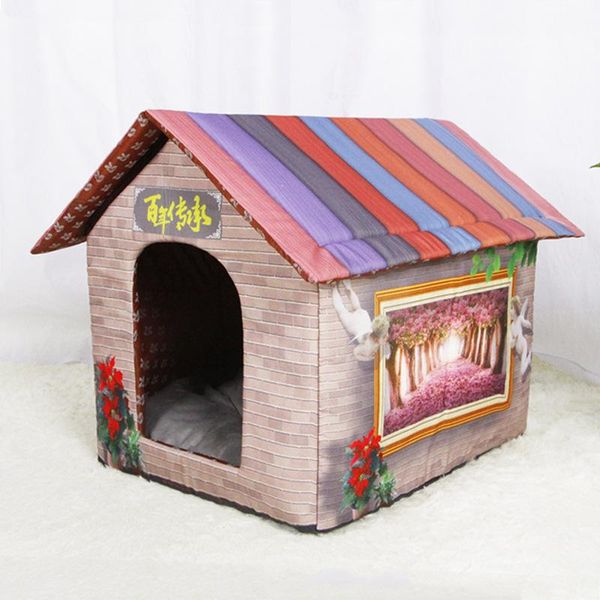 

kennels & pens kennel cat house dog pet bed autumn and winter warm detachable nest