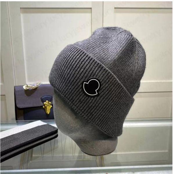 

2022 designer skull caps fashion breathable warm cashmere beanie cap good texture hat for man woman 5 colors high-quality, Blue;gray