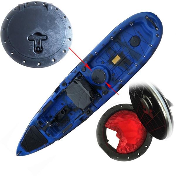 

abs round hatch boating deck plate kayak hatch cover abs bag 10 inch waterproof outdoor marine boat accesories fishing bags