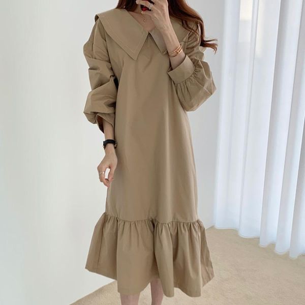 

maternity dresses 2021 brand spring dress woman brief long sleeve large size pregnant clothing md-02717, White