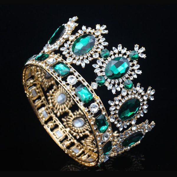 

gorgeous crystal baroque bridal tiara crown hair ornaments for women bride diadem headpiece wedding hair jewelry acc jllsop, Silver