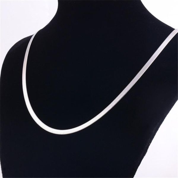 

chains snake necklace for women stainlessl steel choker fashion gold jewelry on the neck friendship wholesale, Silver