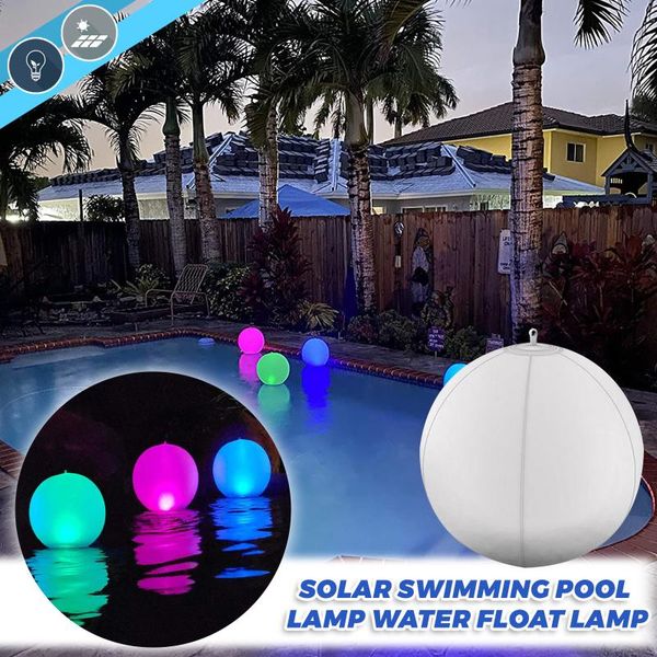

underwater lights 1pc led solar luminous ball light outdoor decoration landscape swimming pool water float no pump remote
