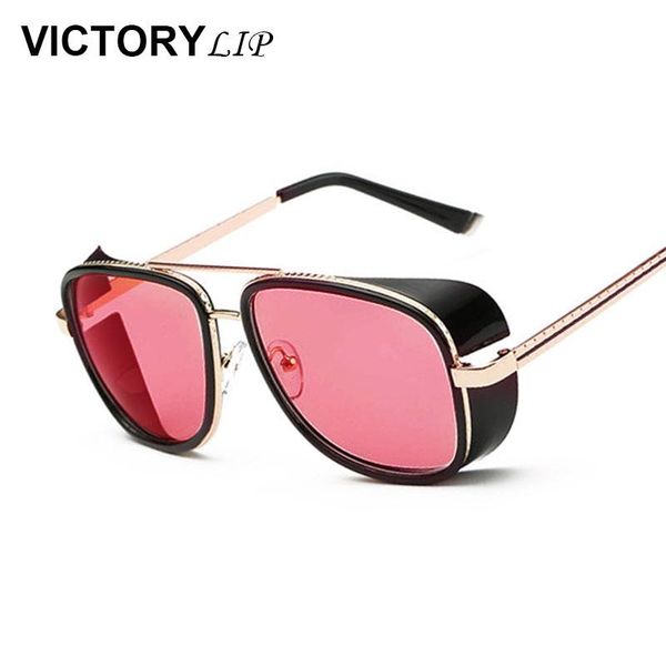 

sunglasses victorylip 2021 fashion luxury super star brand designer lassic mirror round men women cat eye sun glasses, White;black