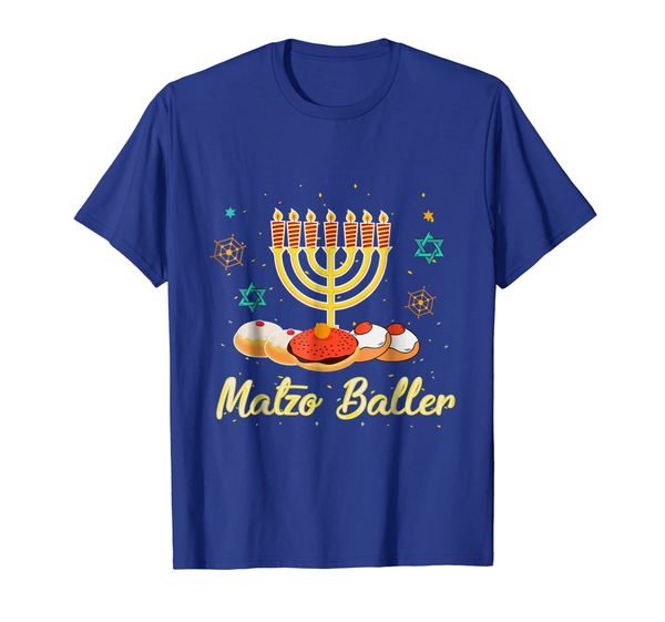 

matzo baller matzo balls lover funny hanukkah hebrew t-shirt, White;black