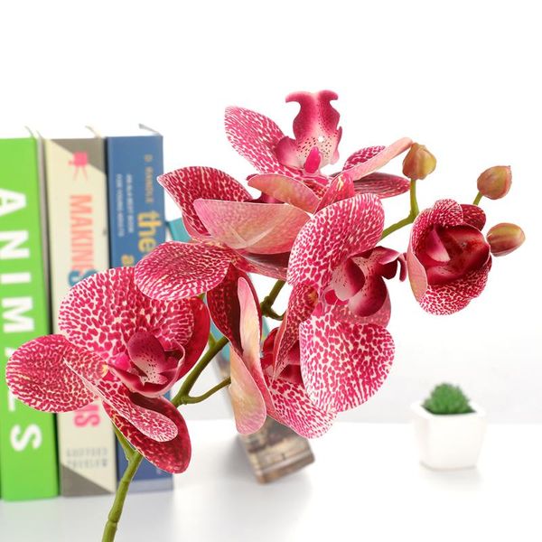 

simulation 3d butterfly orchid 6 heads artificial flowers gifts easter wall floral party diy simulation 3d phalaenopsis