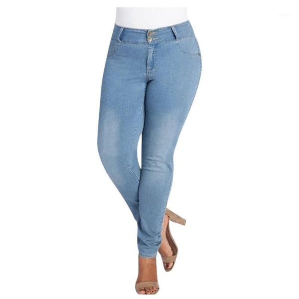 

spring fall winter women simple basic jeans elastic denim pants pencil jean leggings pants jeggings for women jeans trousers 3#1, Blue