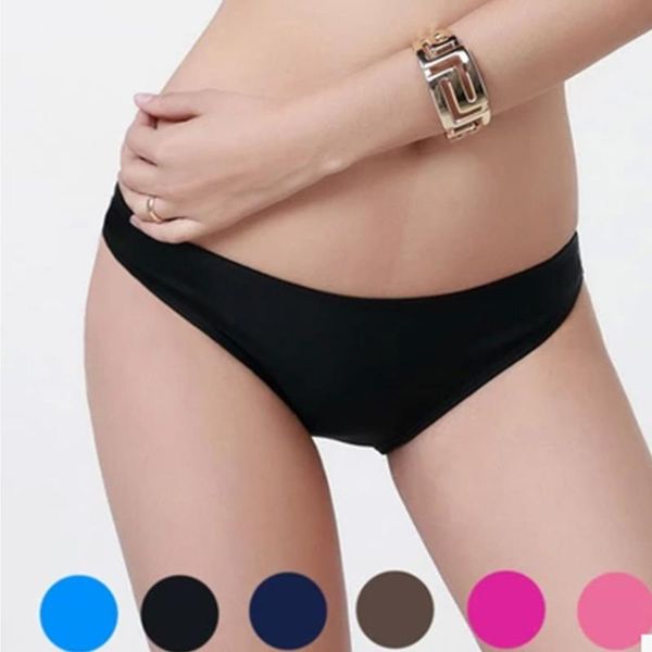 

women's solid beachwear bathing swimming swimwear t-back thong g string brazilian underwear panties bikini pants
