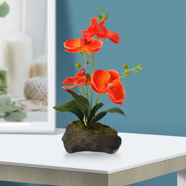

source butterfly orchid artificial flower home decoration indoor artificial flower set pot