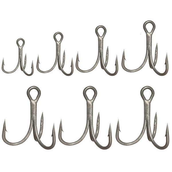 

teflon thick gun color three anchor 4#6#8#10# luya false bait hook