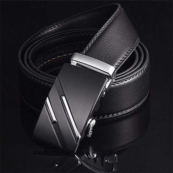 

brand [lfmb] famous belt men real luxury leather s for men, male metals automatic gesp, Black;brown