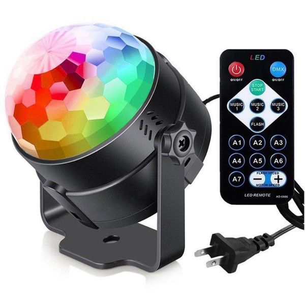 

party decoration colorful voice control night light props disco ball led stage lighting laser projector lights christmas performance supply