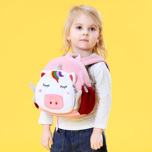 

cute animals school bags for kids 2-4 years toddler boys girls children school backpack waterpfoof schoolbag mochila infantil
