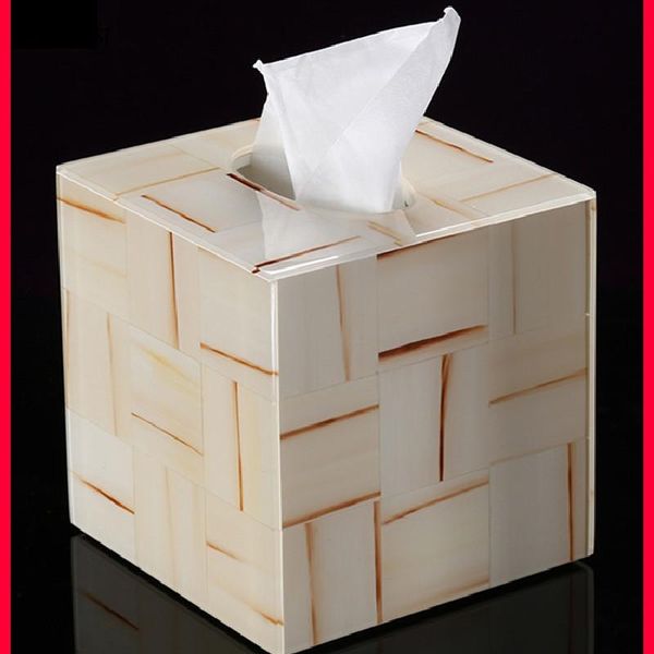 

americanl square resin tissue box deskpaper holder storage napkin case organizer ornament craft car living room home decor