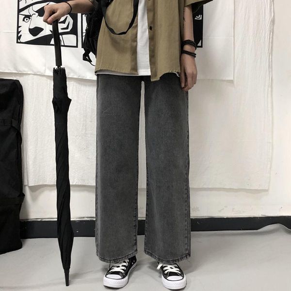 

women's pants & capris casual boyfriend jeans for women fashion loose vintage high waist pantalones mujer vaqueros punk girl solid, Black;white