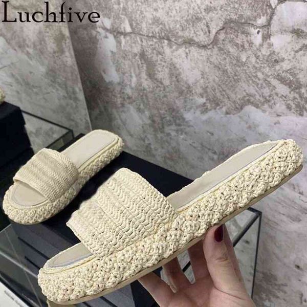 

brand designer flat platform mules ladies slip on peep toe sandalias female slides casual beach shoes summer zapatos mujer, Black