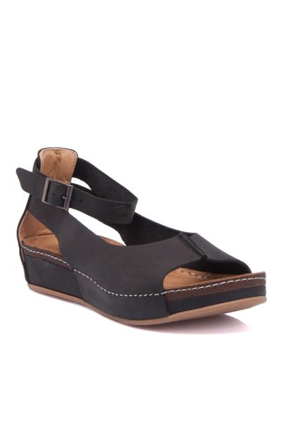 

sandals black nubuck leather women 65541 q43