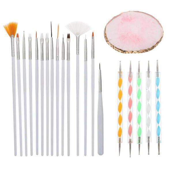 

nail brushes 1set manicure salon art pen creative diamond painting drill, Yellow