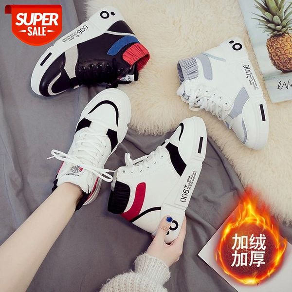 

cotton shoes women 2020 new winter plus velvet all-match student thick-soled thickened warm snow women's cotton boots fashion #ru36, Black