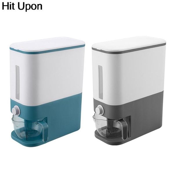 

simple style metering rice bucket household sealed rice cylinder storage box grain dispenser moisture-proof bucket