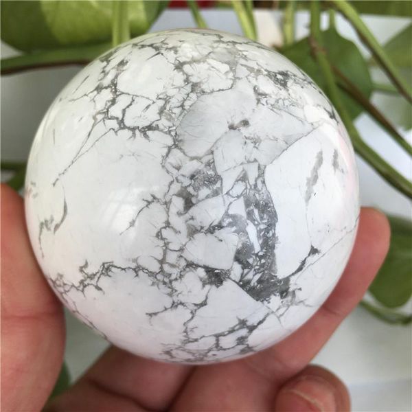 

decorative objects & figurines natural howlite ball reiki healing sphere crystal stone for decoration gift