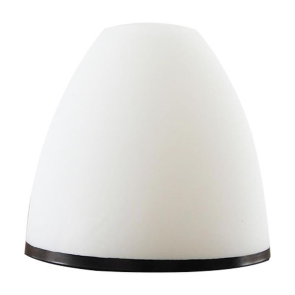 Paralumi paralumi 1pc paralume copertura in vetro lampadario chic (bianco nero)