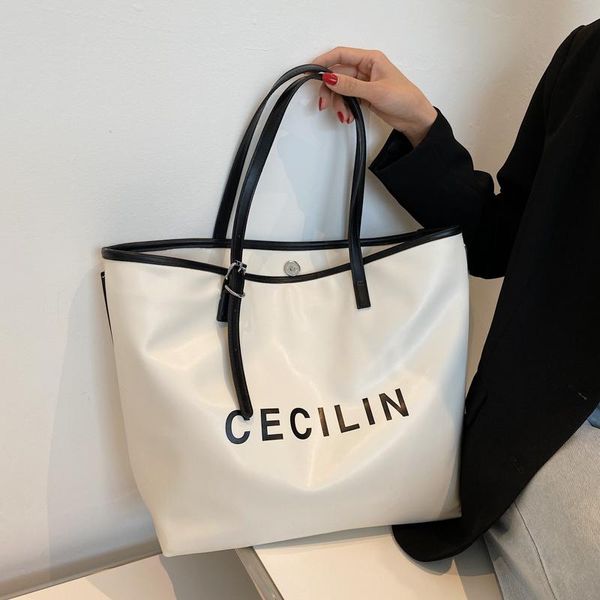 

evening bags 2021 summer large-capacity fashion wild western letter printing women shoulder school commuter tote underarm bag