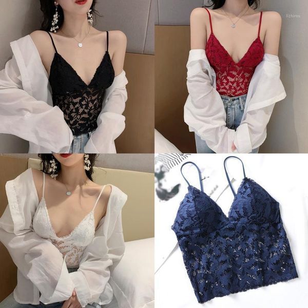 

lace lingerie wrapped in chest with burgundy  camisoles & tanks, Black;white