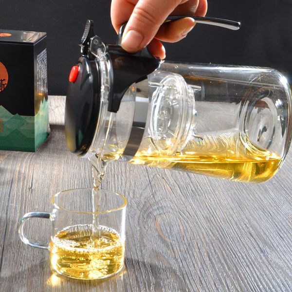 

wine glasses elegant cup tea office glass set heat resistant maker heat-resistant with handle kungfu cu