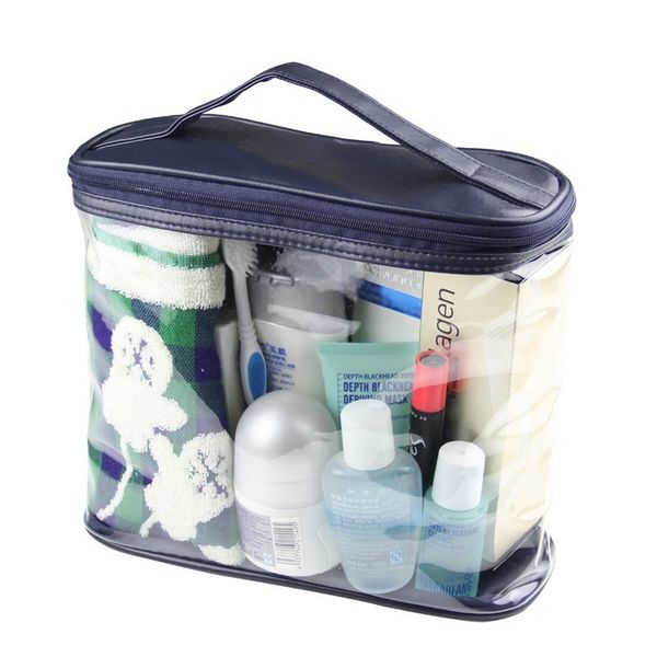 

2020 new ladies cosmetic bag pvc transparent toiletry bag travel men and women handbag waterproof storage