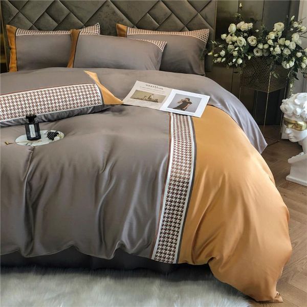 

bedding sets super soft 600tc tencel comforter cover  king size bedsheet pillow cases for summer ropa de cama conjunto