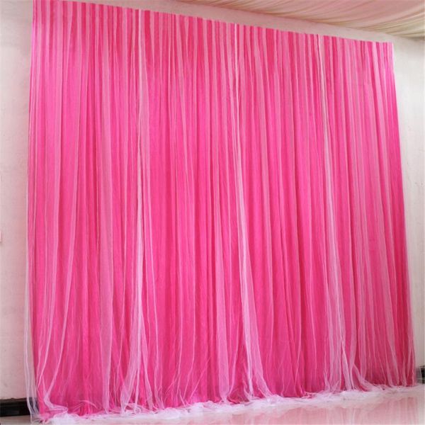 

party decoration 3mx6m backdrop with swags background valance wedding backcloth stage curtain 3*6m church