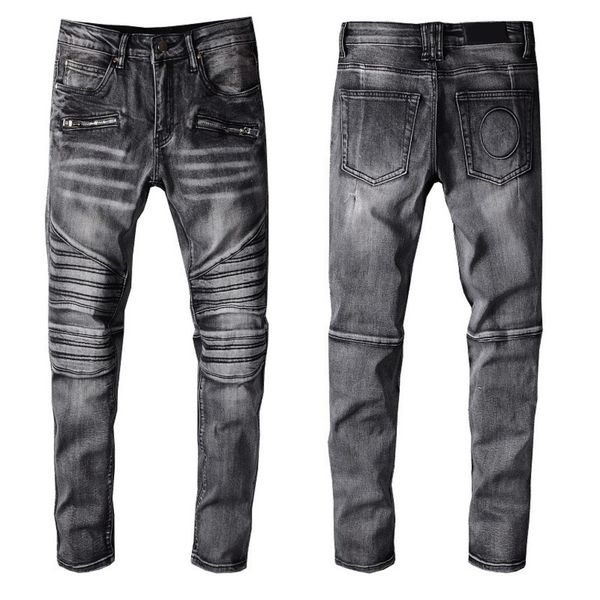 

fashion mens jeans simple summer lightweight denim large size famous casual solid classic straight jean for male, Blue