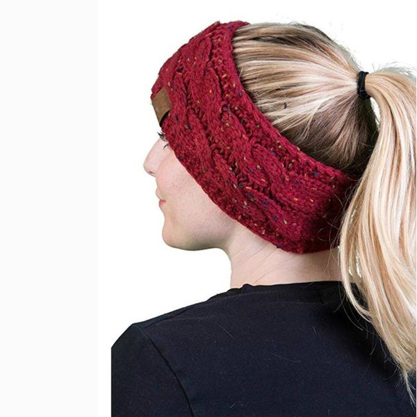 

hair accessories men women ball knitting headband elastic handmade bands turban #ws