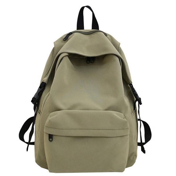 

backpack fashion female backpacks casual solid color zipper for women waterproof travel bagpack students school shoulder bag