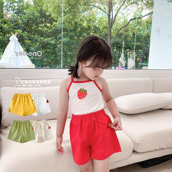 

shorts 2021 girls summer baby casual pants thin children loose, Black