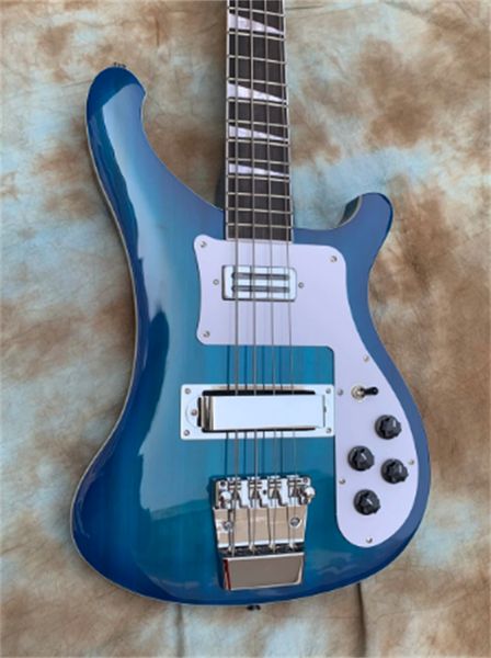 

electric bass guitar, 4003, blue burst guitars guitarra