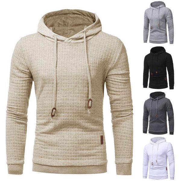 

men's hoodies & sweatshirts 2021 slim hooded mens coats male casual sportswear streetwear brand clothing, Black