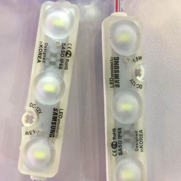 

new ultrasonic welding injection led module 5730 smd ip67 led module with lens,samsung design by korea