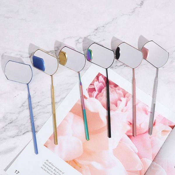 

eyebrow tools & stencils eyelash mirror large makeup magnifying beauty long handle for checking false eyelashes extension tool