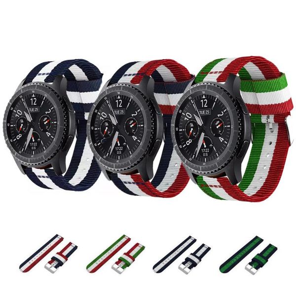 

watch bands nylon for samsung active band galaxy 42mm strap 2, Black;brown