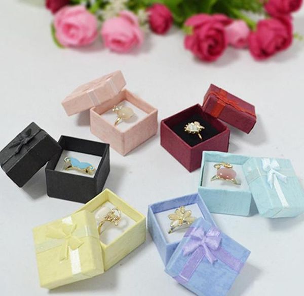 

2021 new 24 wholesale purple jewellery paper gift box ring, Black;white