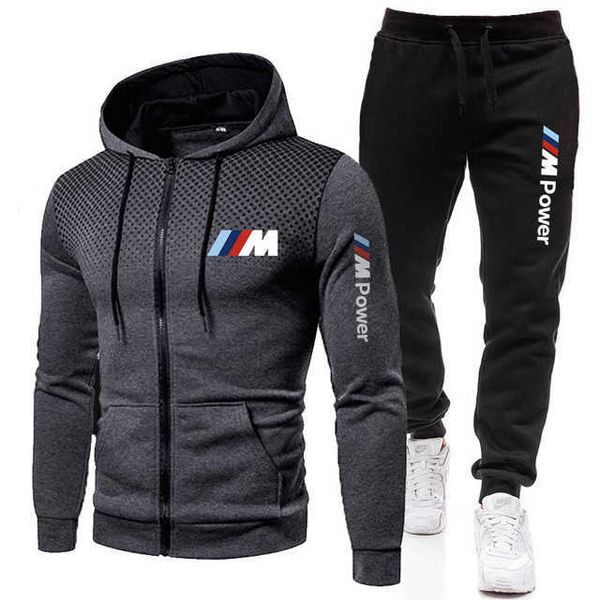 

men's sportswear, hooded sweatshirt and sweatpants, brand clothing, 2-piece set, Black