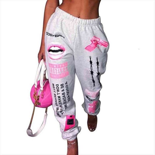 

womens european and american urban youth fashion stretch waist sports harem pants street ladies casual pants, Black;white