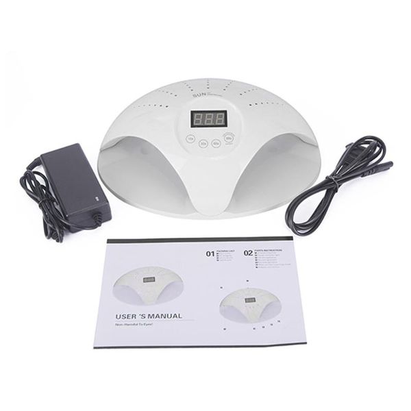 

nail dryers 48w led gel curing lamp digital uv light polish dryer art equipment with timer beauty tool eu plug