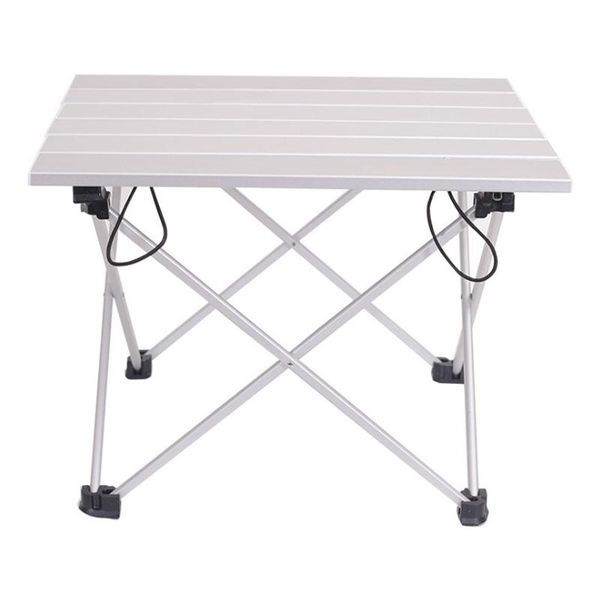 

portable aluminum folding table outdoor dinner hiking camping bbq traveling desk alloy ultra-light table blue pink gray small
