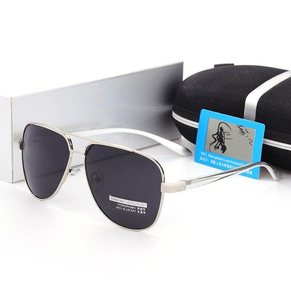 

sunglasses aluminum magnesium men polarized driving glasses uv400 designer mercede retro eyewear 3029, White;black